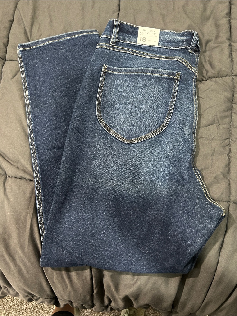 Lane Bryant Dark Blue High-Rise Jeans
